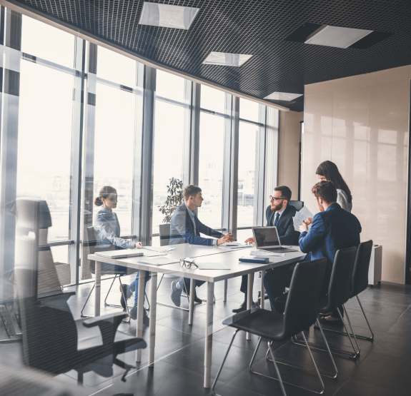 People in a conference room